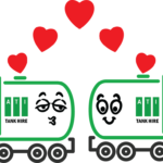 Two ATI tanks with animated faces and hearts suggesting Valentine's Day