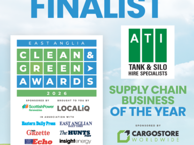 ATI Tank Hire Named Finalist at East Anglia Clean & Green Awards