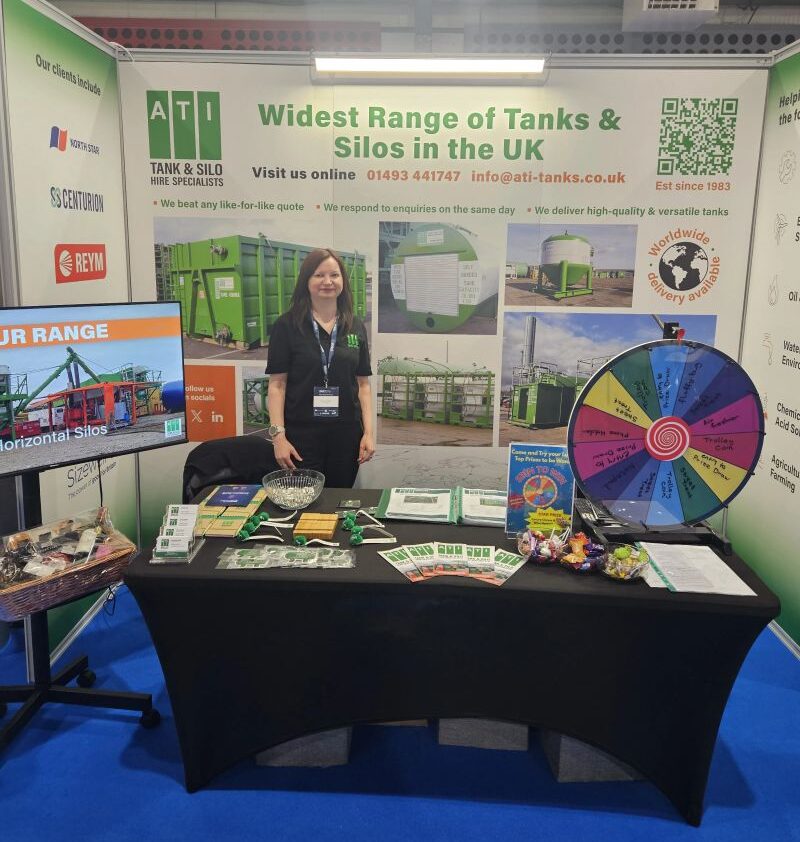 Amanda at the ATI stand at EEEGR's SNS2026 event